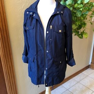 Navy Blue Mo-Ka Rain Jacket